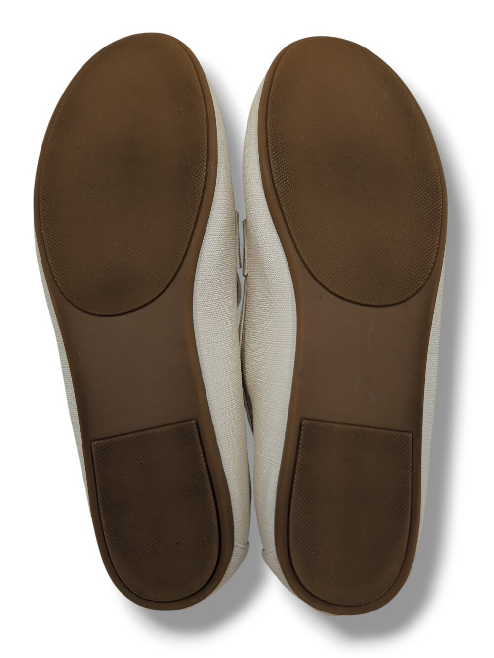 Kensie Womens Sz 10 EU 41 Yelena Canvas Penny Loafer Flat Slip-On Cream Shoe - Picture 15 of 17